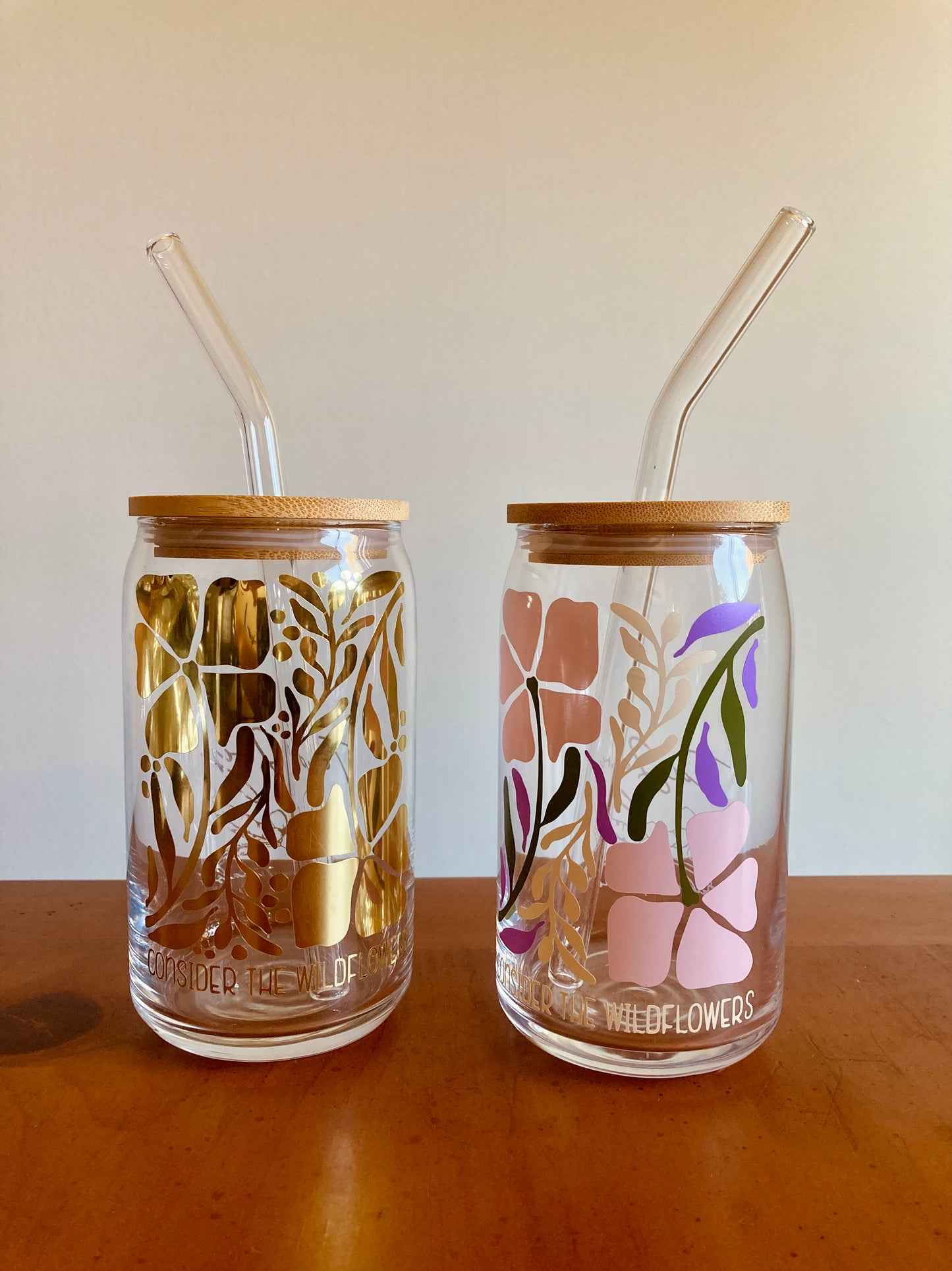 NEW Consider The Flowers Glasses