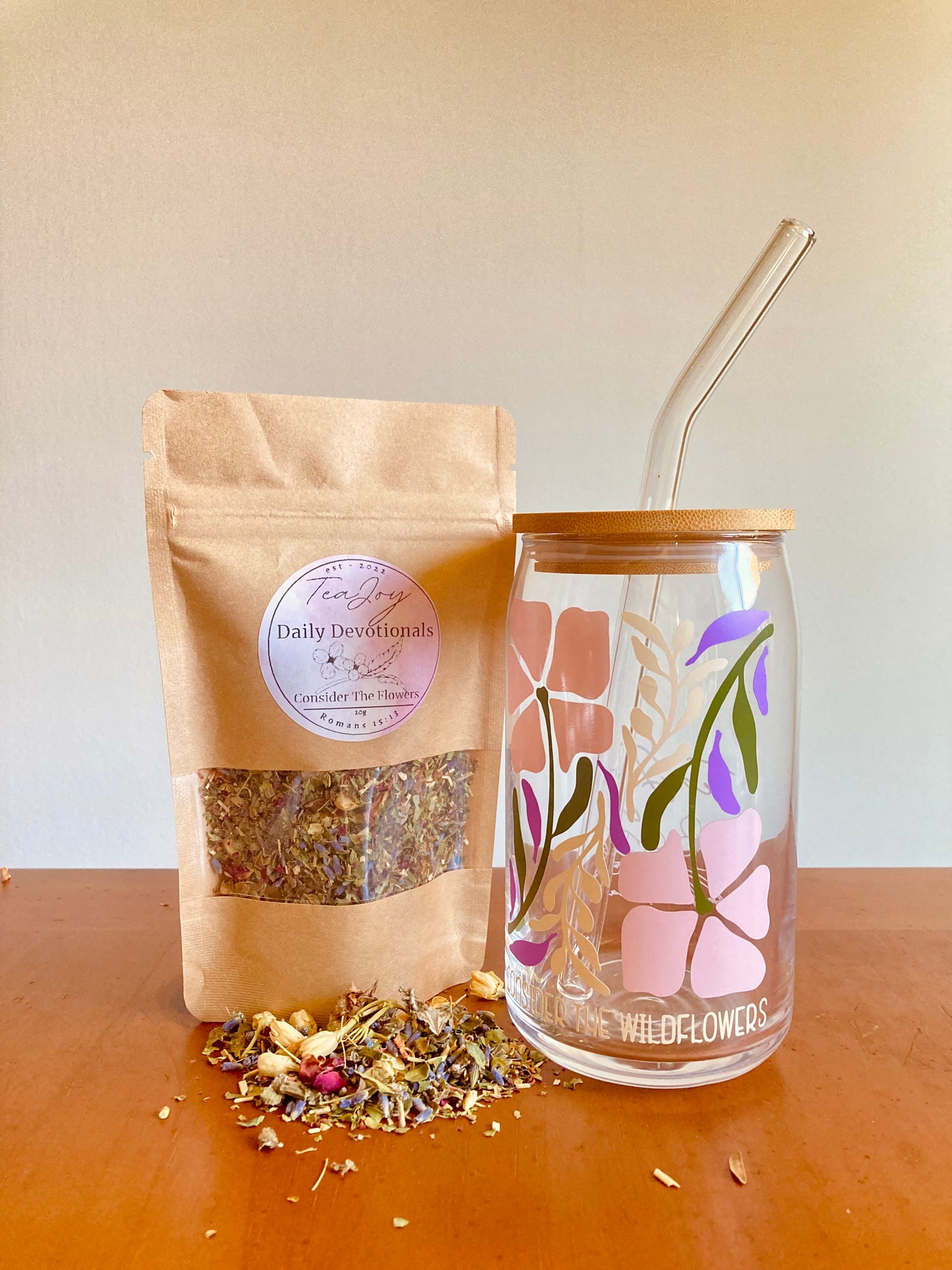 NEW Consider The Flowers Glasses